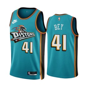 Dres Detroit Pistons Saddiq Bey 41 Nike 2022-23 Classic Edition Teal Swingman